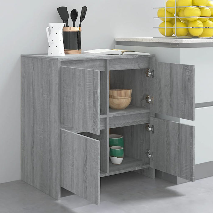 Credenza Grigio Sonoma 70x41x75 cm in Truciolato cod mxl 6603