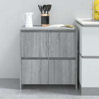 Credenza Grigio Sonoma 70x41x75 cm in Truciolato cod mxl 6603