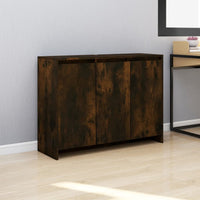 Credenza Rovere Fumo 102x33x75 cm in Truciolato 813014