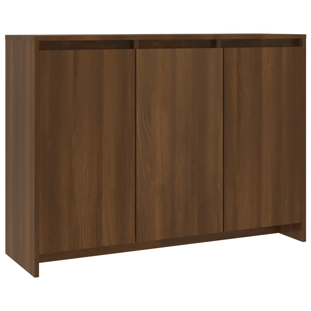 Credenza Rovere Marrone 102x33x75 cm in Truciolato