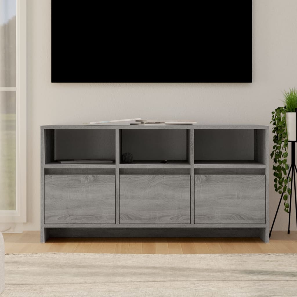 Mobile Porta TV Grigio Sonoma 102x37,5x52,5 cm in Truciolato cod mxl 25359