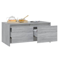 Tavolino da Salotto Grigio Sonoma 90x50x41,5 cm in Truciolato 813030