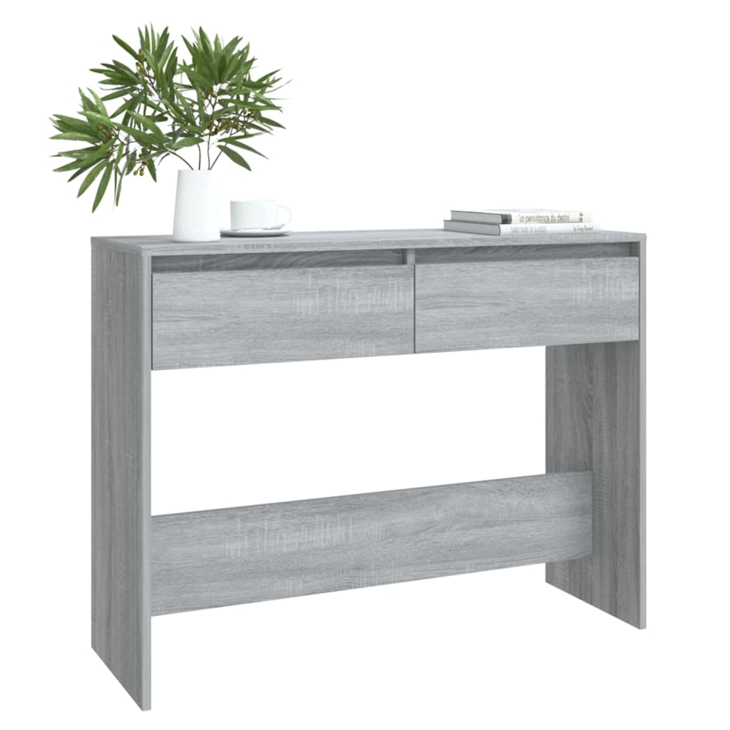 Tavolo Consolle Grigio Sonoma 100x35x76,5 cm in Truciolato