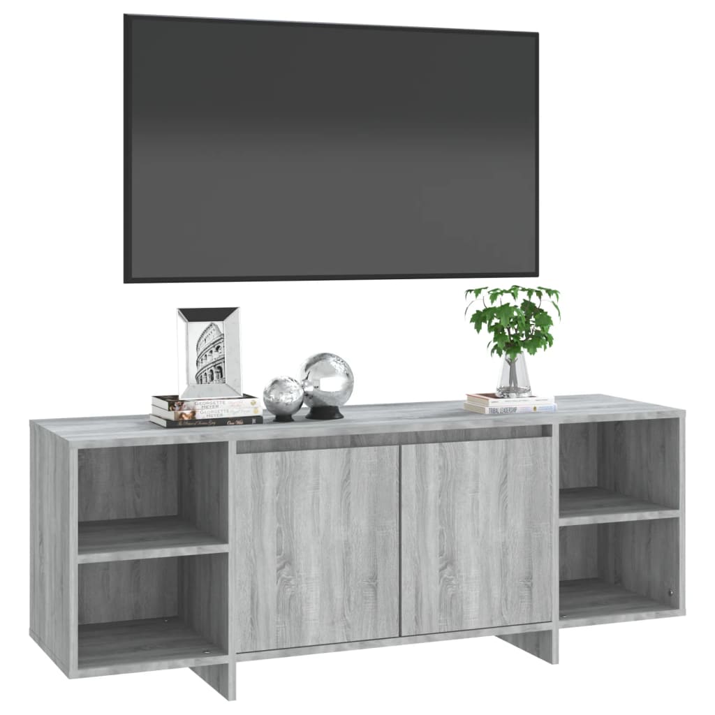 Mobile Porta TV Grigio Sonoma 130x35x50 cm in Truciolato 813054