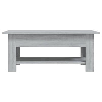 Tavolino da Salotto Grigio Sonoma 102x55x42 cm in Truciolato 813075