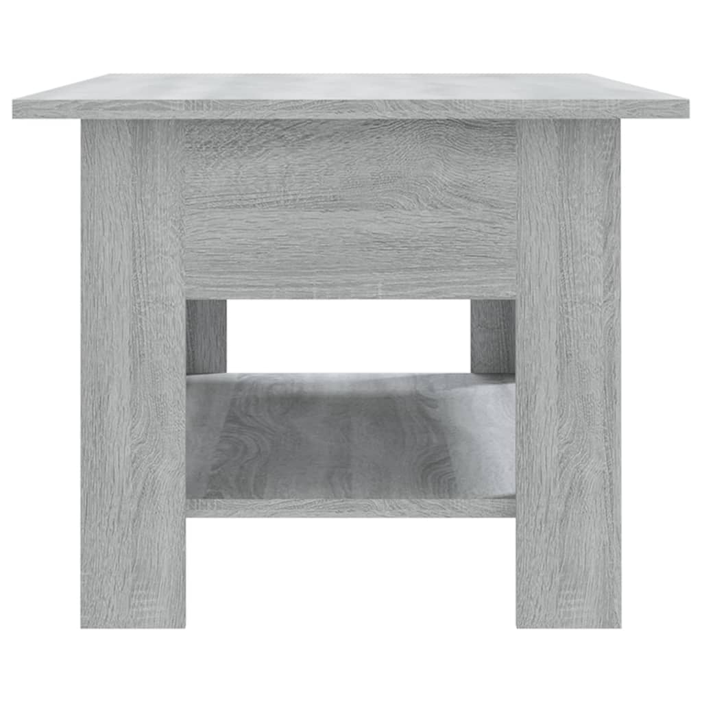 Tavolino da Salotto Grigio Sonoma 102x55x42 cm in Truciolato 813075