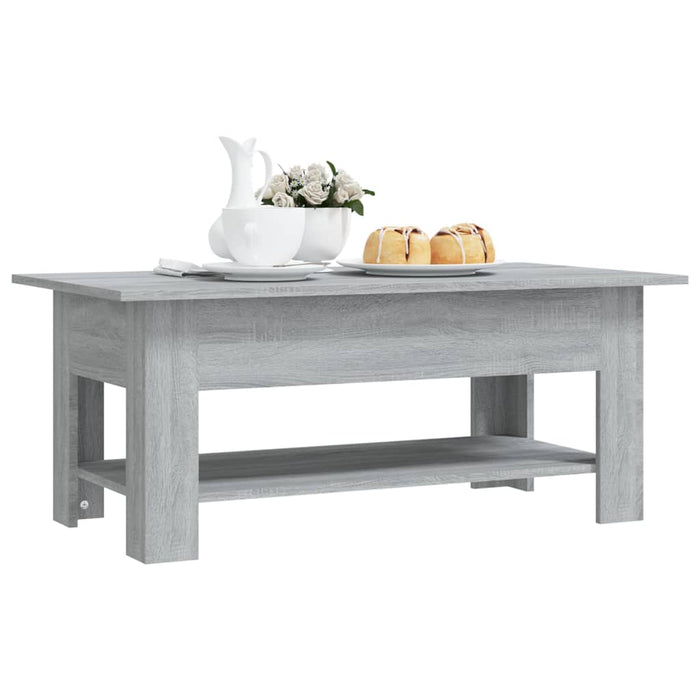 Tavolino da Salotto Grigio Sonoma 102x55x42 cm in Truciolato cod mxl 7857