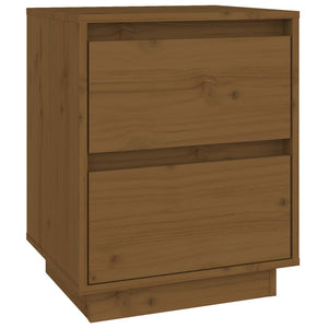 Comodino Miele 40x35x50 cm in Legno Massello di Pino cod mxl 30890