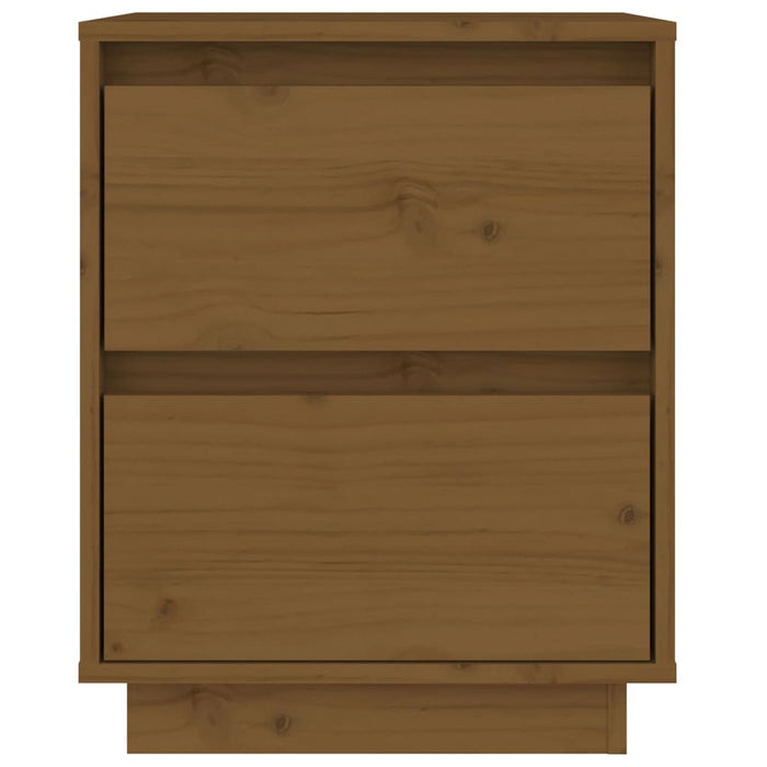 Comodini 2 pz Miele 40x35x50 cm in Legno Massello di Pino cod mxl 30203