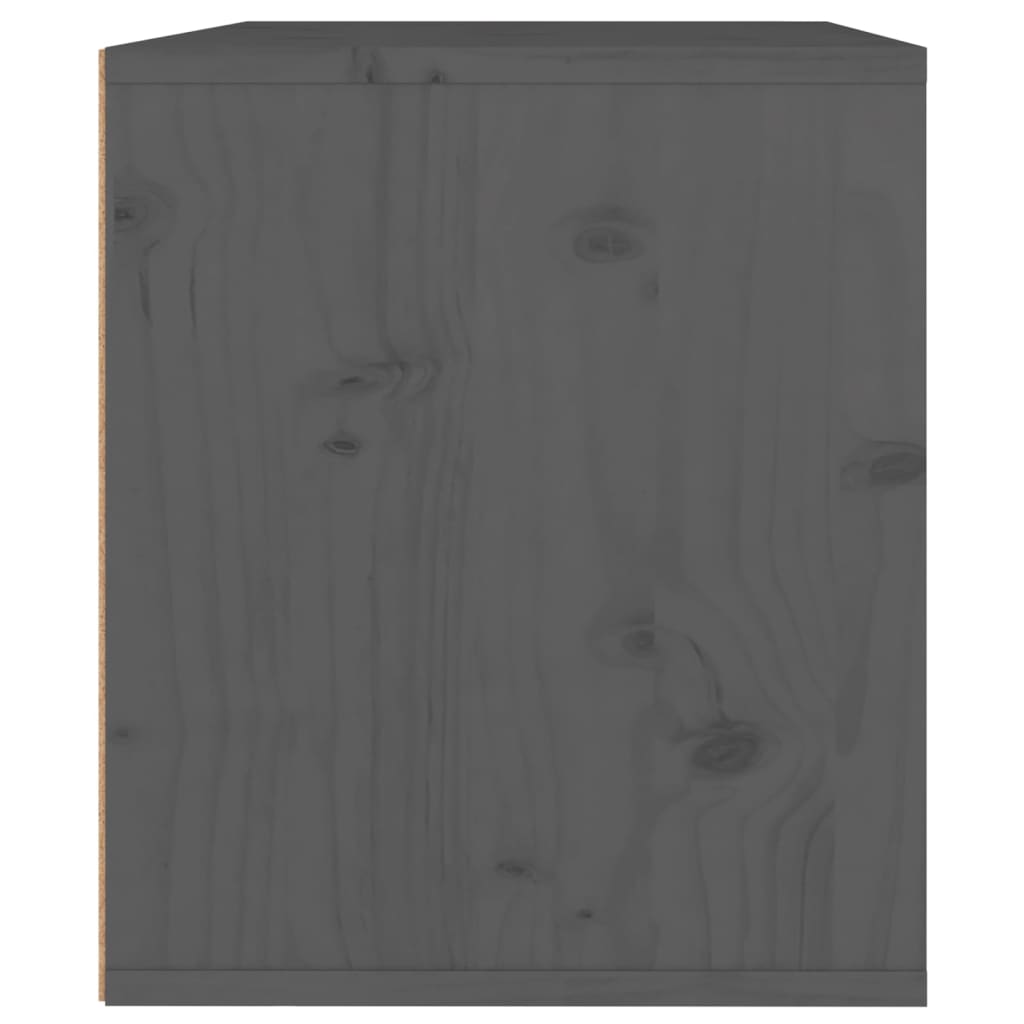 Pensile Grigio 45x30x35 cm in Legno Massello di Pino cod mxl 33183