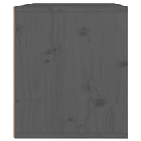 Pensile Grigio 45x30x35 cm in Legno Massello di Pino 813439