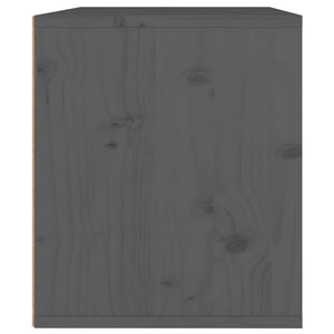 Pensile Grigio 45x30x35 cm in Legno Massello di Pino 813439