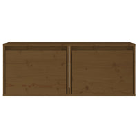 Pensili Miele 2 pz 45x30x35 cm in Legno Massello di Pino 813442