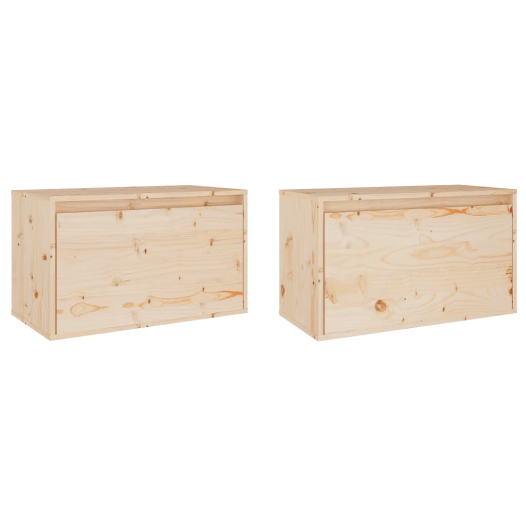 Pensili 2 pz 60x30x35 cm in Legno Massello di Pino cod mxl 33462