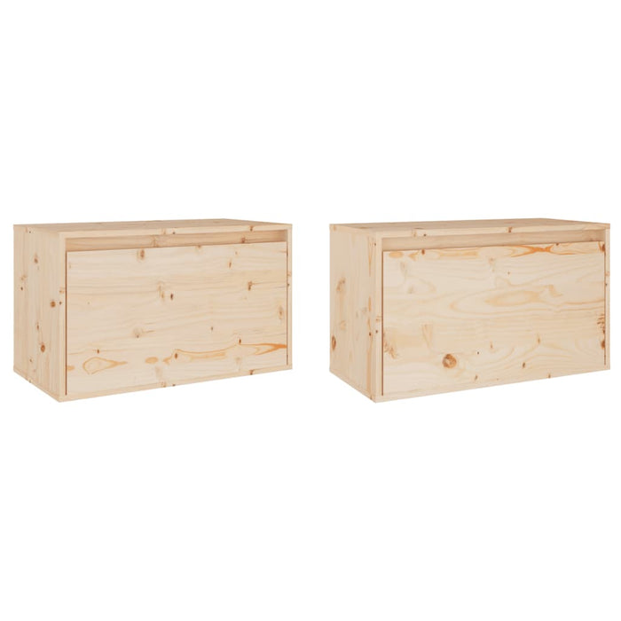 Pensili 2 pz 60x30x35 cm in Legno Massello di Pino cod mxl 33462