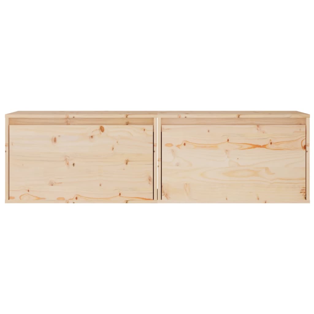 Pensili 2 pz 60x30x35 cm in Legno Massello di Pino cod mxl 33462