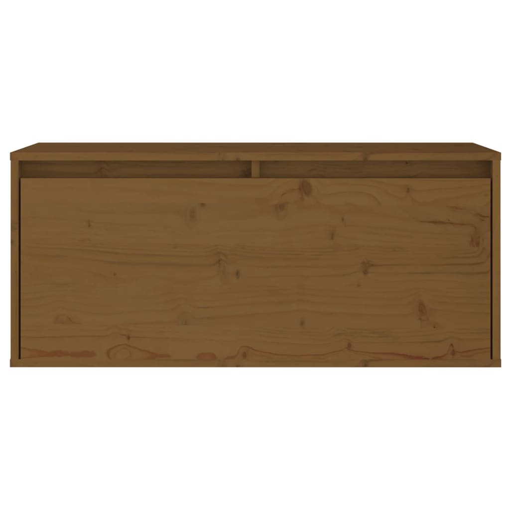 Pensile Marrone Miele 80x30x35 cm in Legno Massello di Pino 813461