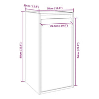 Pensile 30x30x60 cm in Legno Massello di Pino cod mxl 45853