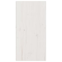 Pensili 2 pz Bianchi 30x30x60 cm in Legno Massello di Pino 813488