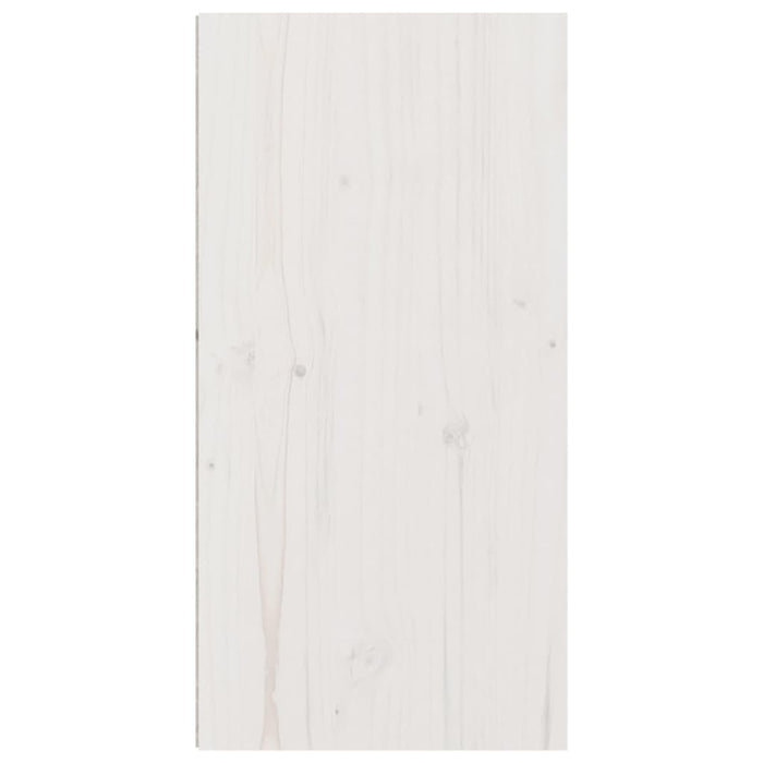 Pensili 2 pz Bianchi 30x30x60 cm in Legno Massello di Pino 813488