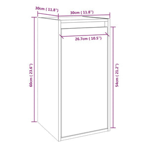 Pensile Marrone Miele 30x30x60 cm in Legno Massello di Pino cod mxl 32799