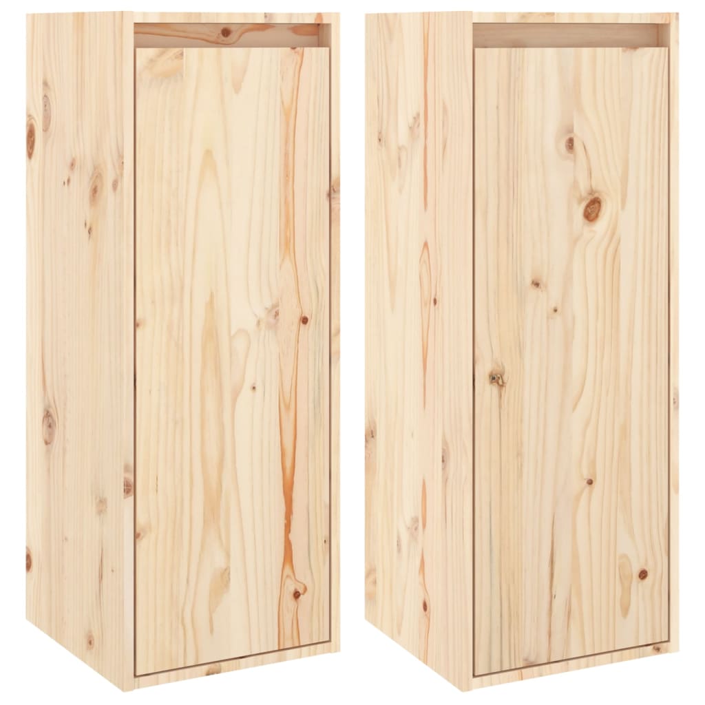 Pensili 2 pz 30x30x80 cm in Legno Massello di Pino cod mxl 33225