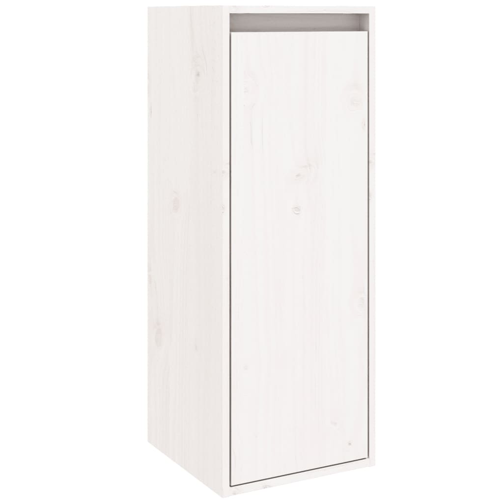 Pensili 2 pz Bianchi 30x30x80 cm in Legno Massello di Pino cod mxl 32920