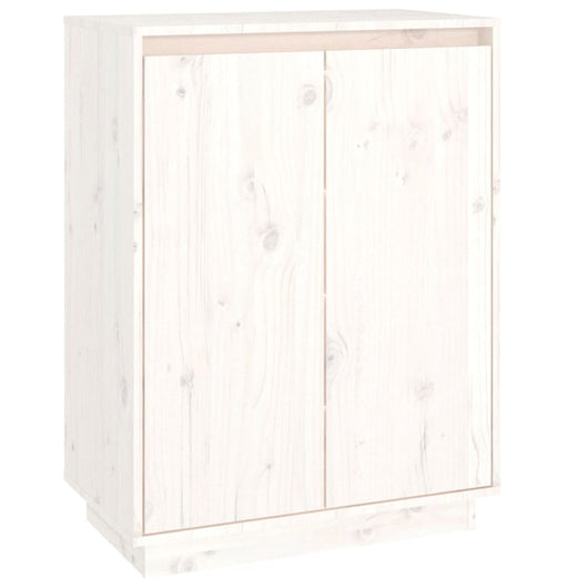 Scarpiera Bianca 60x35x80 cm in Legno Massello di Pino cod mxl 47517