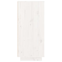 Scarpiera Bianca 60x35x80 cm in Legno Massello di Pino cod mxl 47517