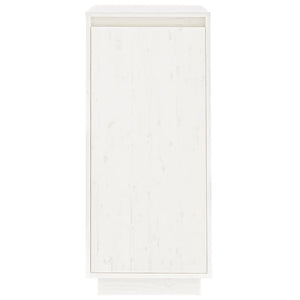 Scarpiera Bianca 35x35x80 cm in Legno Massello di Pino cod mxl 77803