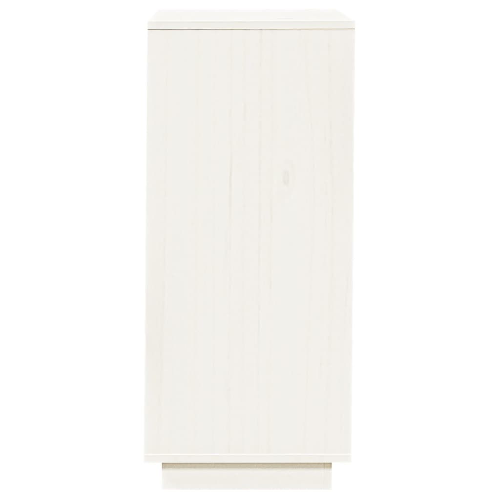 Scarpiera Bianca 35x35x80 cm in Legno Massello di Pino cod mxl 77803