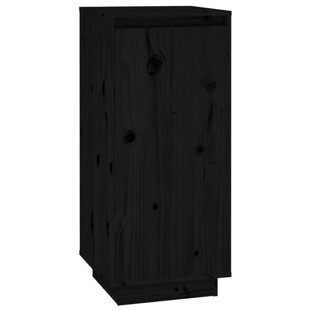 Scarpiera Nera 35x35x80 cm in Legno Massello di Pino cod mxl 52046