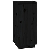 Scarpiera Nera 35x35x80 cm in Legno Massello di Pino cod mxl 52046