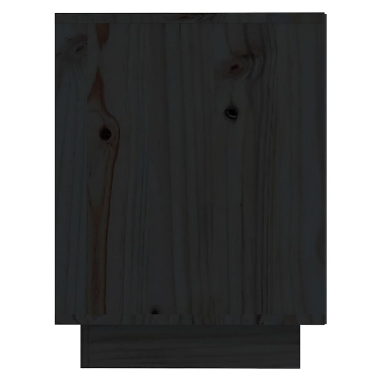 Scarpiera Nera 110x34x45 cm in Legno Massello di Pino cod mxl 49368