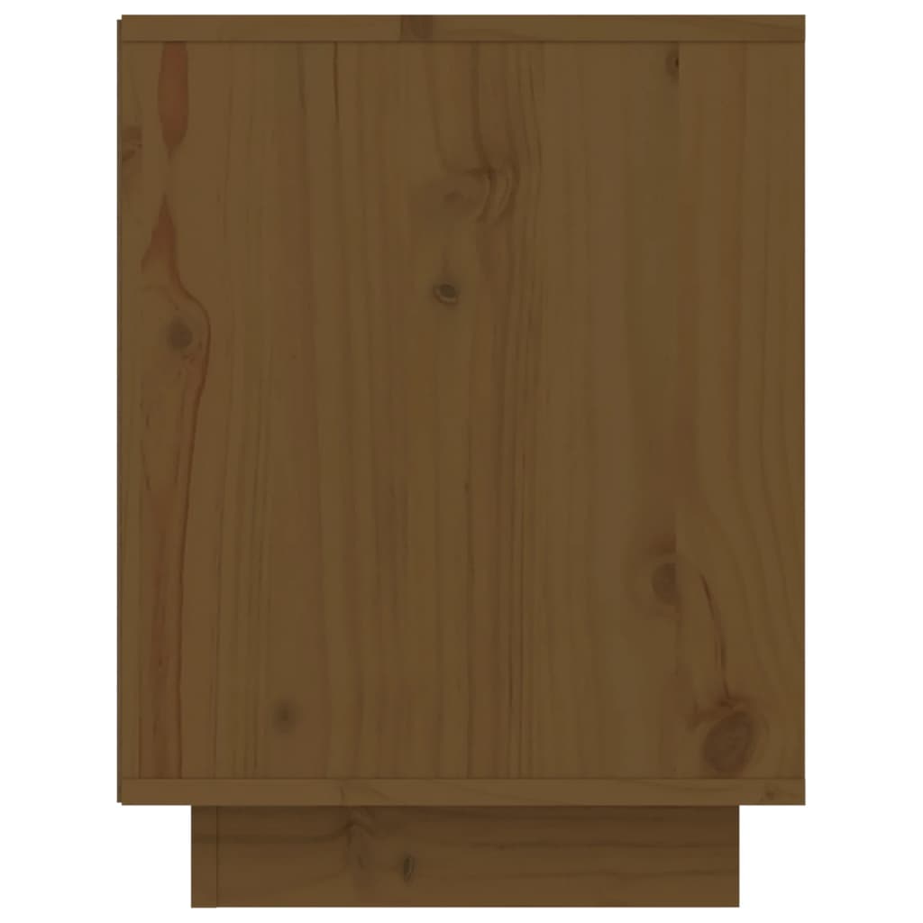 Scarpiera Marrone Miele 60x34x45 cm in Legno Massello di Pino 813548