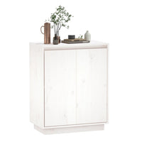 Credenza Bianca 60x34x75 cm in Legno Massello di Pino cod mxl 7643