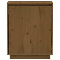 Credenza Marrone Miele 60x34x75 cm in Legno Massello di Pino 813348