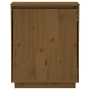 Credenza Marrone Miele 60x34x75 cm in Legno Massello di Pino 813348