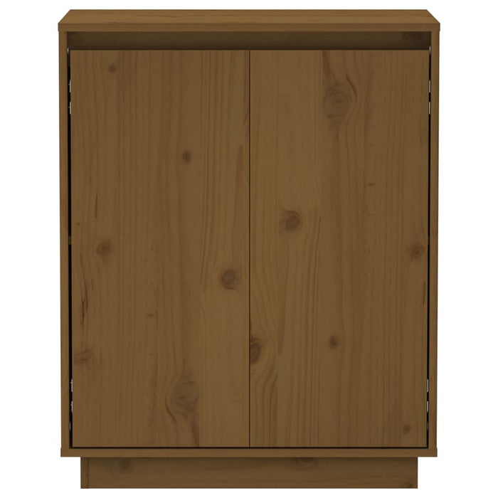 Credenza Marrone Miele 60x34x75 cm in Legno Massello di Pino 813348