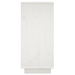 Credenze 2 pz Bianche 31,5x34x75 cm in Legno Massello di Pino cod mxl 15826