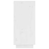 Credenze 2 pz Bianco 31,5x34x75 cm in Legno Massello di Pino 813383