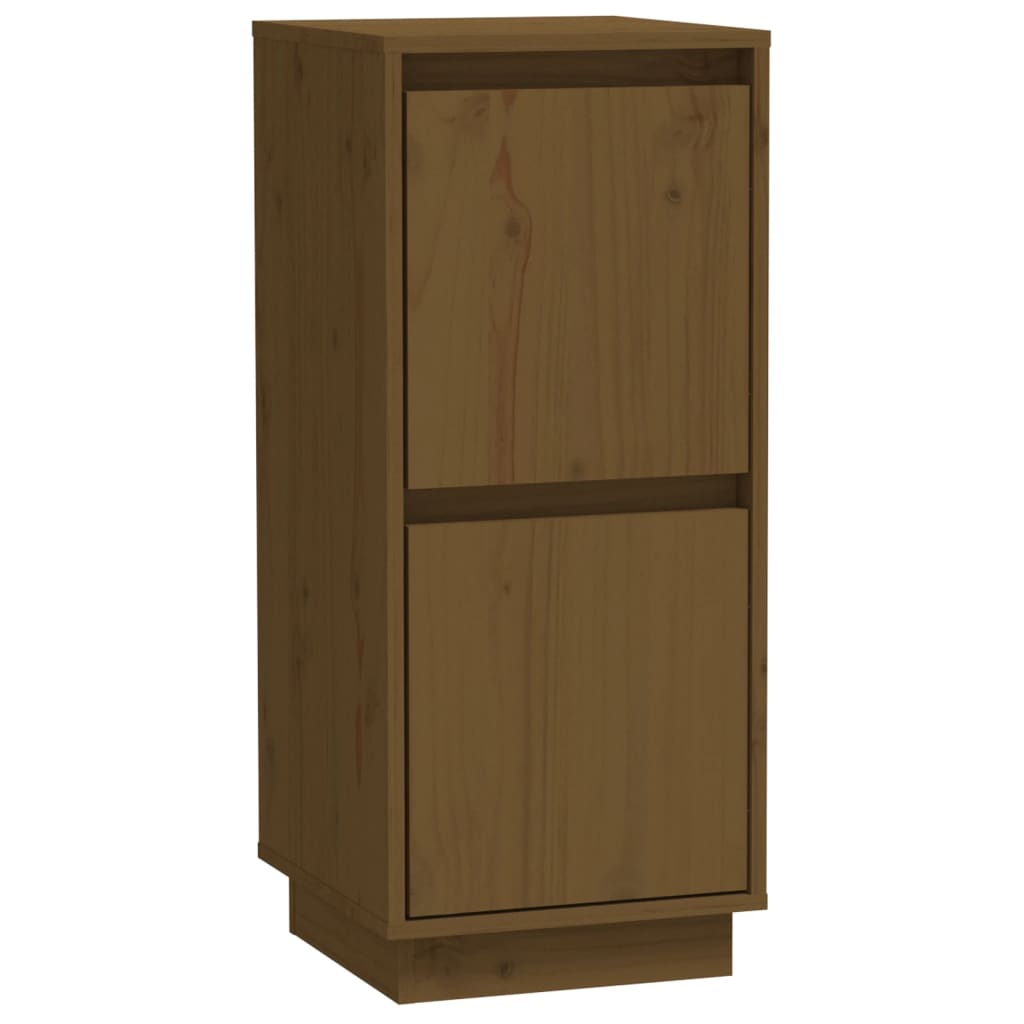 Credenze 2 pz Miele 31,5x34x75 cm in Legno Massello di Pino