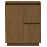 Credenza Marrone Miele 60x34x75 cm in Legno Massello di Pino