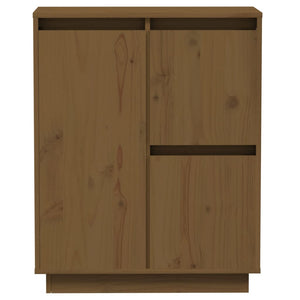 Credenza Marrone Miele 60x34x75 cm in Legno Massello di Pino 813393