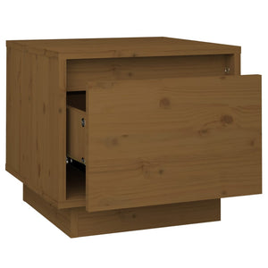 Comodini 2 pz Miele 35x34x32 cm in Legno Massello di Pino cod mxl 30506