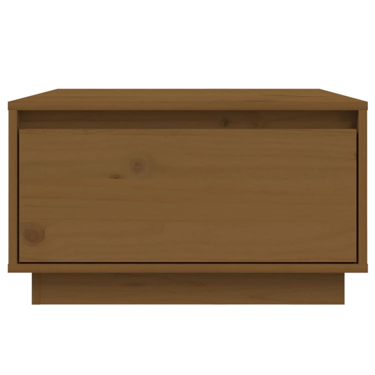 Tavolino da Salotto Miele 55x56x32 cm Legno Massello di Pino