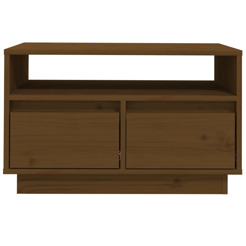 Mobile Porta TV Miele 60x35x37 cm in Legno Massello di Pino cod mxl 22721