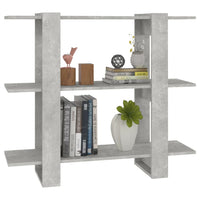 Libreria/Divisorio Grigio Cemento 100x30x87 cm 811551