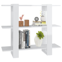 Libreria/Divisorio Bianco Lucido 100x30x87 cm cod mxl 18041