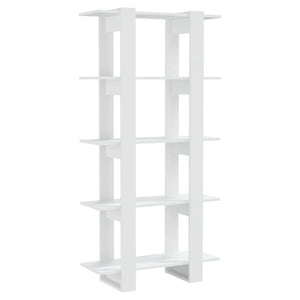 Libreria/Divisorio Bianco 80x30x160 cm in Legno Multistrato cod mxl 19086